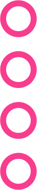 rosa Hintergrund mit Kreisen in der Mitte, die Elemente des Ice Rolls Caterings zeigen