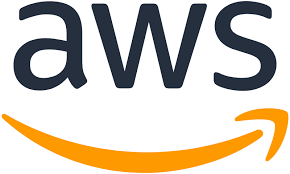 Amazon-Logo mit den Buchstaben AWS